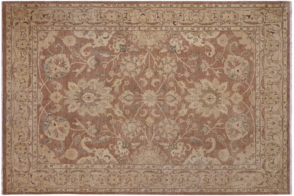 handmade Traditional Kafkaz Chobi Ziegler Lt. Brown Tan Hand Knotted RECTANGLE 100% WOOL area rug 10 x 13