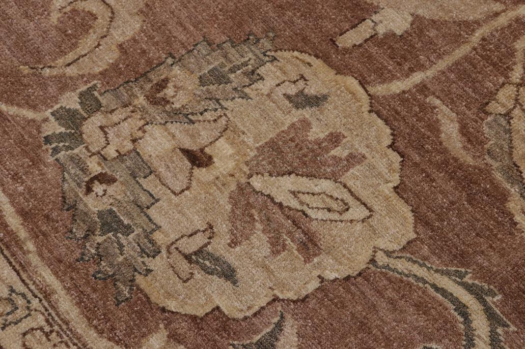 handmade Traditional Kafkaz Chobi Ziegler Lt. Brown Tan Hand Knotted RECTANGLE 100% WOOL area rug 10 x 13