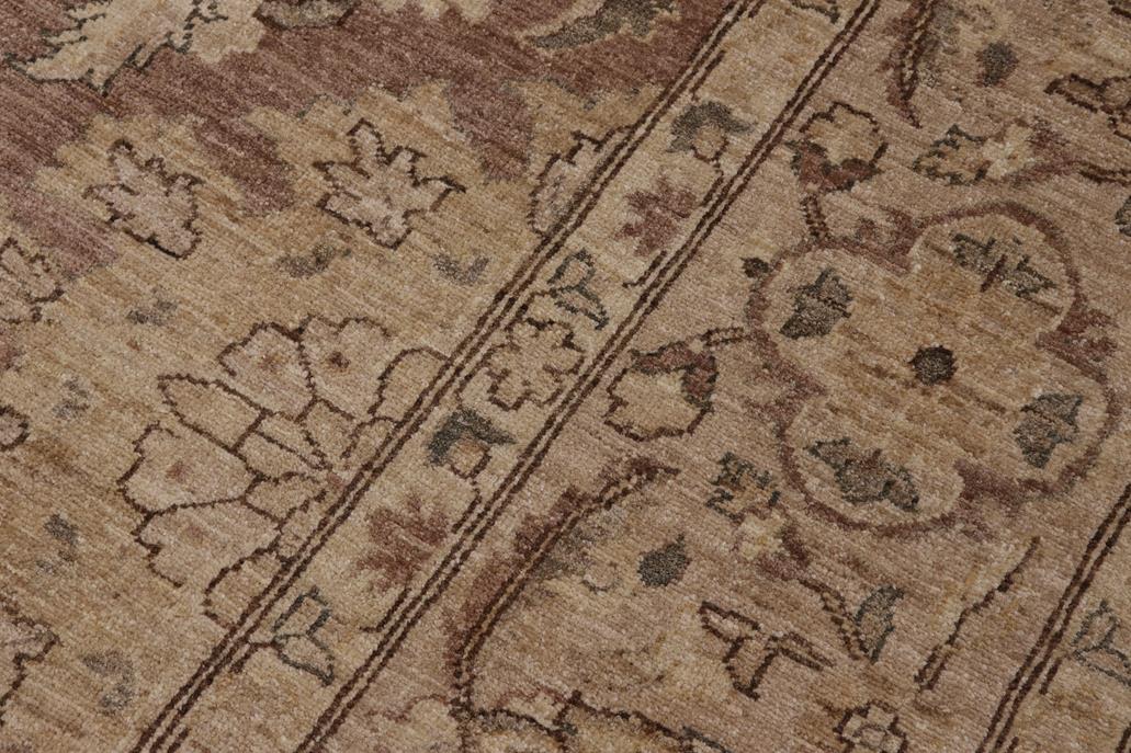 handmade Traditional Kafkaz Chobi Ziegler Lt. Brown Tan Hand Knotted RECTANGLE 100% WOOL area rug 10 x 13