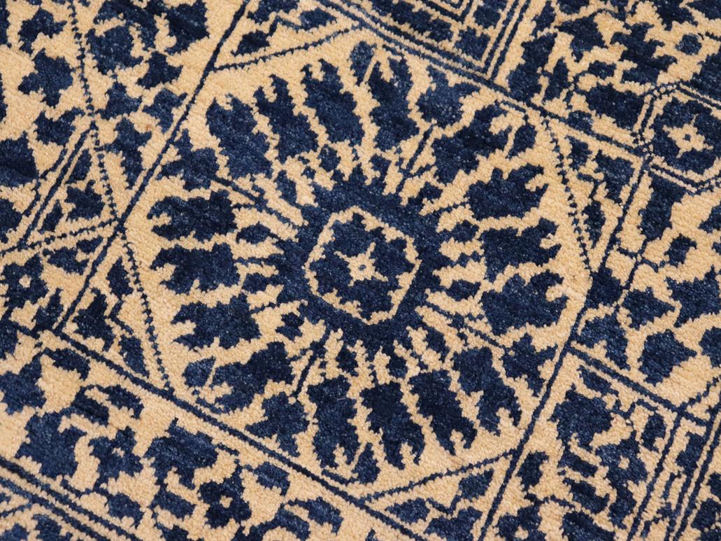 handmade Geometric Mamluk Beige Blue Hand Knotted RECTANGLE 100% WOOL area rug 8x10