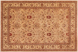handmade Traditional Kafkaz Chobi Ziegler Tan Beige Hand Knotted RECTANGLE 100% WOOL area rug 10 x 14
