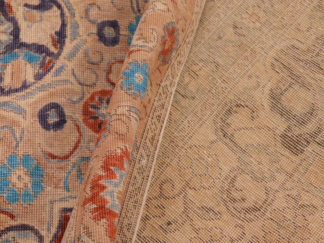 handmade Vintage Red Tan Hand Knotted RECTANGLE 100% WOOL area rug 10x14