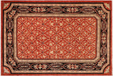handmade Transitional Kafkaz Chobi Ziegler Rust Black Hand Knotted RECTANGLE 100% WOOL area rug 10 x 14