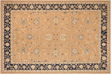 Classic Ziegler Angelina Brown Blue Hand-Knotted Wool Rug - 10'0'' x 13'9''