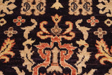 handmade Transitional Kafkaz Chobi Ziegler Blue Gold Hand Knotted RECTANGLE 100% WOOL area rug 10 x 14