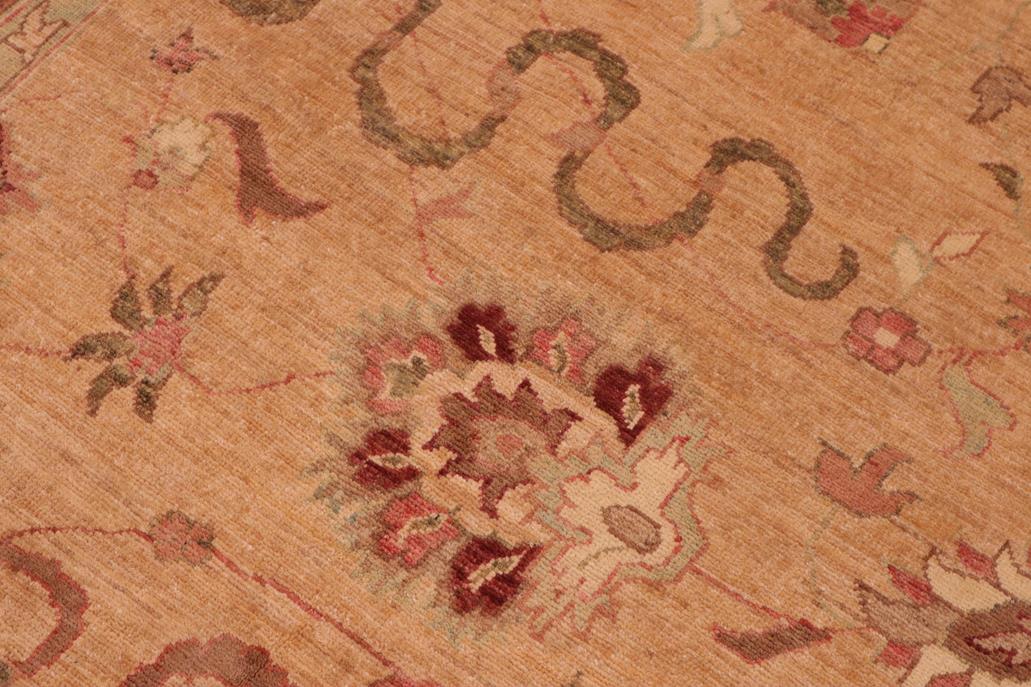 handmade Traditional Kafkaz Chobi Ziegler Gold Red Hand Knotted RECTANGLE 100% WOOL area rug 10 x 15