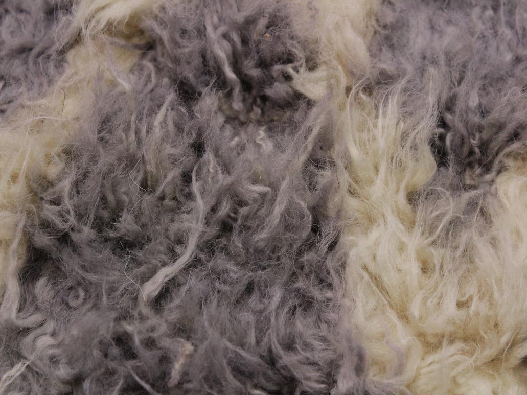 handmade Modern Moroccan Ivory Grey Hand Knotted RECTANGLE 100% WOOL area rug 4x6