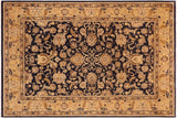Classic Ziegler Doreen Blue Tan Hand-Knotted Wool Rug - 9'8'' x 13'2''