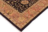 handmade Traditional Kafkaz Chobi Ziegler Blue Red Hand Knotted RECTANGLE 100% WOOL area rug 10 x 13