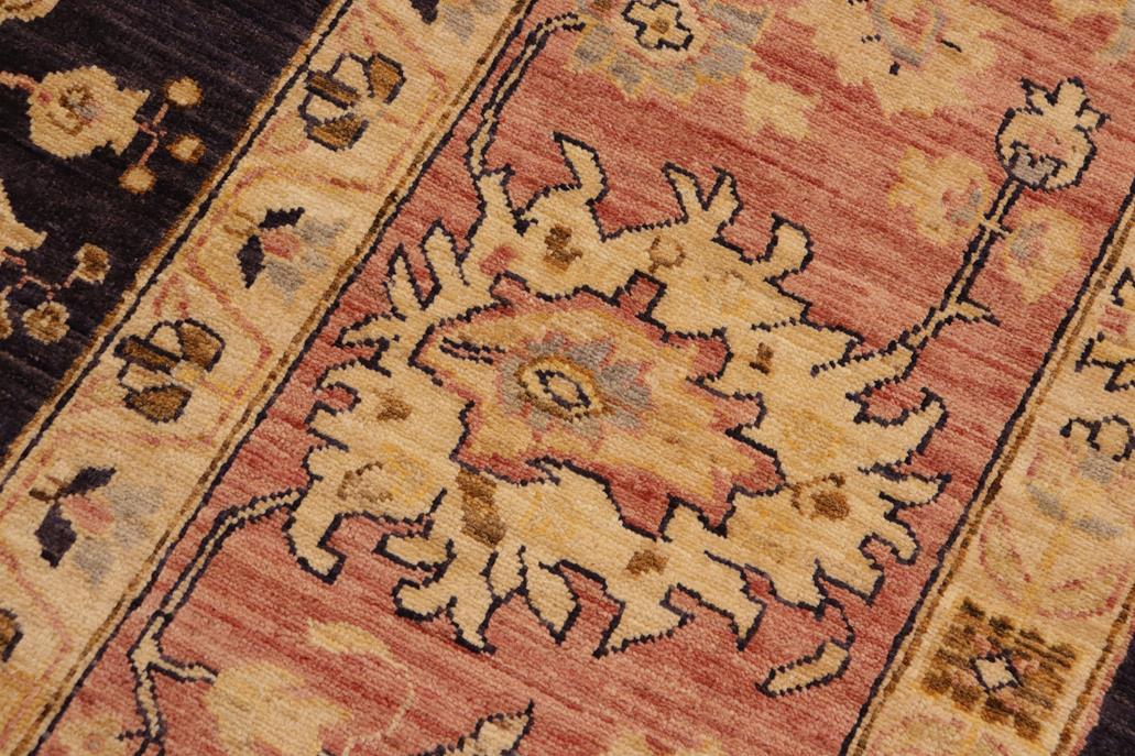 handmade Traditional Kafkaz Chobi Ziegler Blue Red Hand Knotted RECTANGLE 100% WOOL area rug 10 x 13