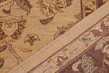 handmade Traditional Kafkaz Chobi Ziegler Tan Brown Hand Knotted RECTANGLE 100% WOOL area rug 10 x 14