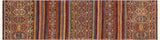 Southwestern Khurgeen Chelsea Red/Gold Wool Runner - 2'8'' x 9'4''
