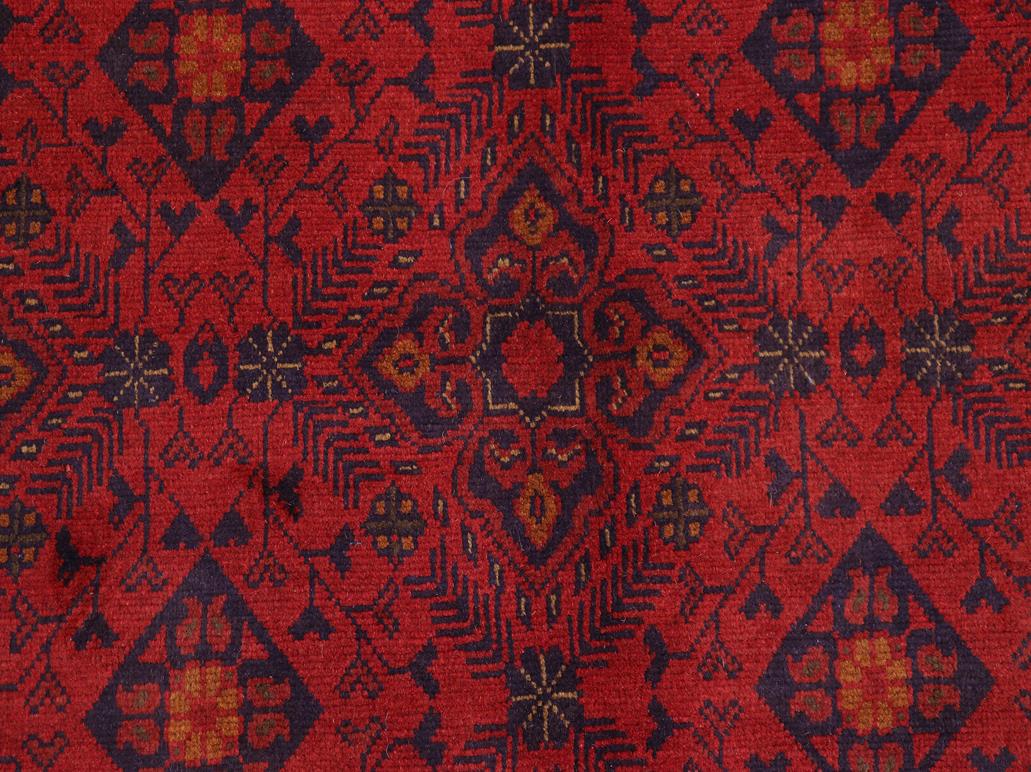 handmade Tribal Biljik Khal Muhammadi Red Blue Hand Knotted RECTANGLE 100% WOOL area rug 7x10