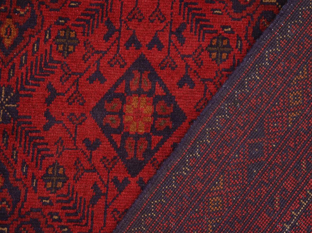 handmade Tribal Biljik Khal Muhammadi Red Blue Hand Knotted RECTANGLE 100% WOOL area rug 7x10