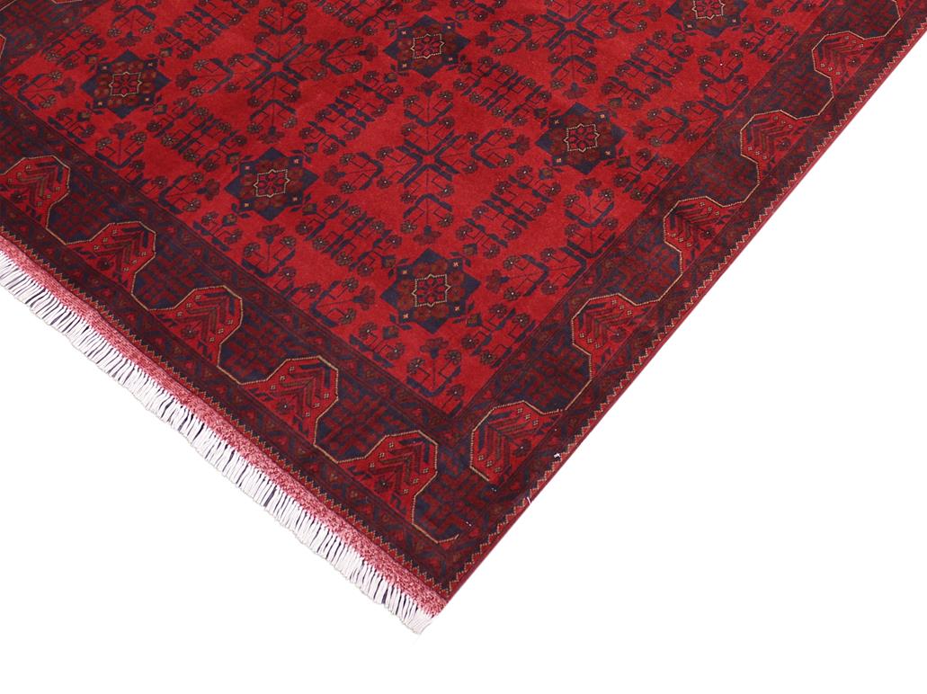 handmade Tribal Biljik Khal Muhammadi Red Blue Hand Knotted RECTANGLE 100% WOOL area rug 6x8