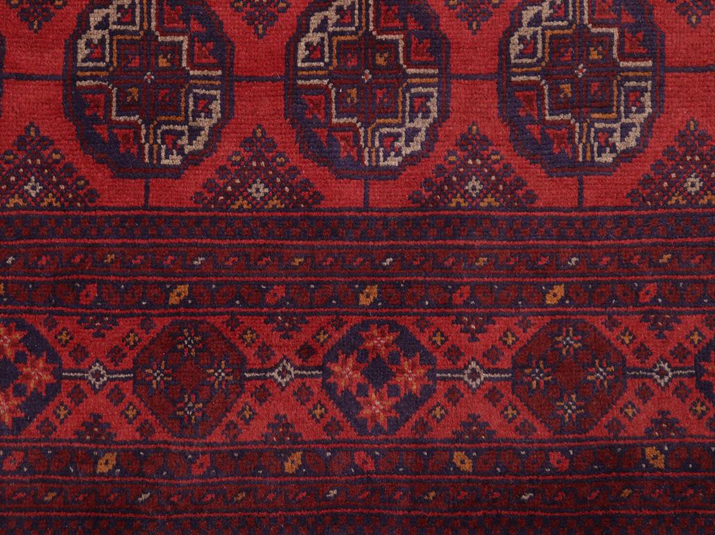 handmade Tribal Biljik Khal Muhammadi Red Blue Hand Knotted RECTANGLE 100% WOOL area rug 5x7