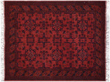 handmade Tribal Biljik Khal Muhammadi Red Blue Hand Knotted RECTANGLE 100% WOOL area rug 3x5
