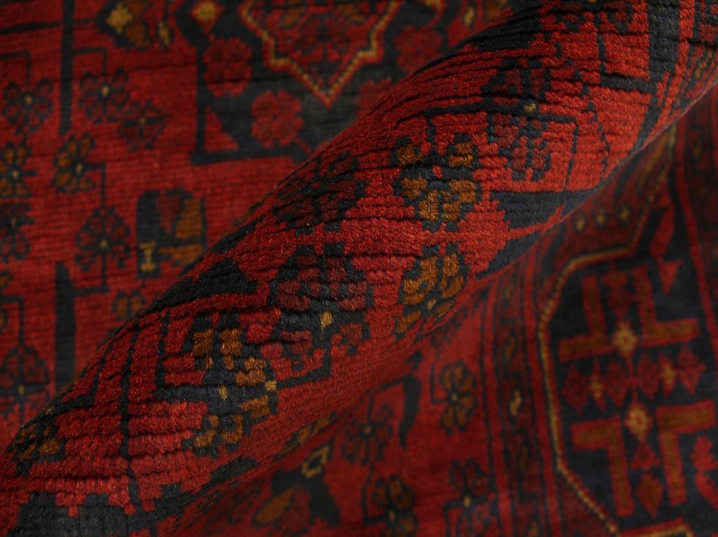 handmade Tribal Biljik Khal Muhammadi Red Blue Hand Knotted RUNNER 100% WOOL Runner 3x13