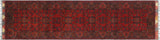 handmade Tribal Biljik Khal Muhammadi Red Blue Hand Knotted RUNNER 100% WOOL Runner 3x9