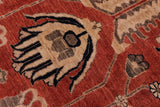 handmade Traditional Kafkaz Chobi Ziegler Rust Drk. Blue Hand Knotted RECTANGLE 100% WOOL area rug 10 x 14