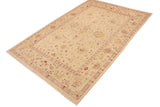 handmade Traditional Kafkaz Chobi Ziegler Beige Gold Hand Knotted RECTANGLE 100% WOOL area rug 10 x 15