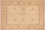 handmade Traditional Kafkaz Chobi Ziegler Beige Gold Hand Knotted RECTANGLE 100% WOOL area rug 10 x 15