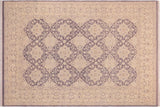 Boho Chic Ziegler Bao Purple Gray Hand-Knotted Wool and Silk Rug-9'11'' x 14'2''