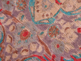 handmade Vintage Blue Purple Hand Knotted RECTANGLE 100% WOOL area rug 6x9