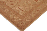 handmade Traditional Kafkaz Chobi Ziegler Tan Brown Hand Knotted RECTANGLE 100% WOOL area rug 10 x 14