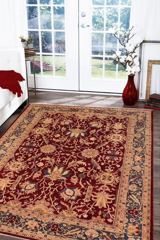 handmade Traditional Kafkaz Chobi Ziegler Red Blue Hand Knotted RECTANGLE 100% WOOL area rug 10 x 14