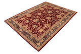 handmade Traditional Kafkaz Chobi Ziegler Red Blue Hand Knotted RECTANGLE 100% WOOL area rug 10 x 14