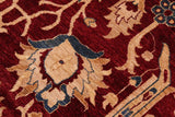 handmade Traditional Kafkaz Chobi Ziegler Red Blue Hand Knotted RECTANGLE 100% WOOL area rug 10 x 14