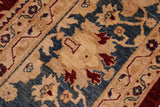 handmade Traditional Kafkaz Chobi Ziegler Red Blue Hand Knotted RECTANGLE 100% WOOL area rug 10 x 14