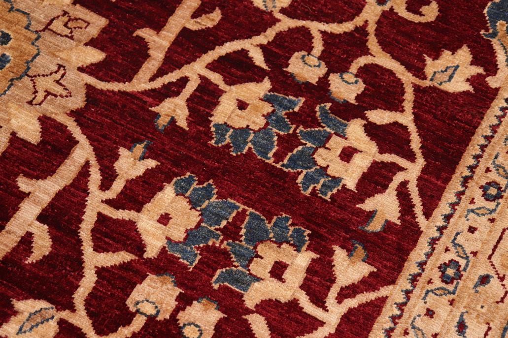 handmade Traditional Kafkaz Chobi Ziegler Red Blue Hand Knotted RECTANGLE 100% WOOL area rug 10 x 14