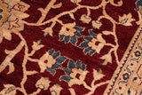 handmade Traditional Kafkaz Chobi Ziegler Red Blue Hand Knotted RECTANGLE 100% WOOL area rug 10 x 14