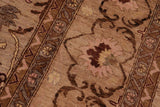 handmade Traditional Kafkaz Chobi Ziegler Gray Brown Hand Knotted RECTANGLE 100% WOOL area rug 10 x 14