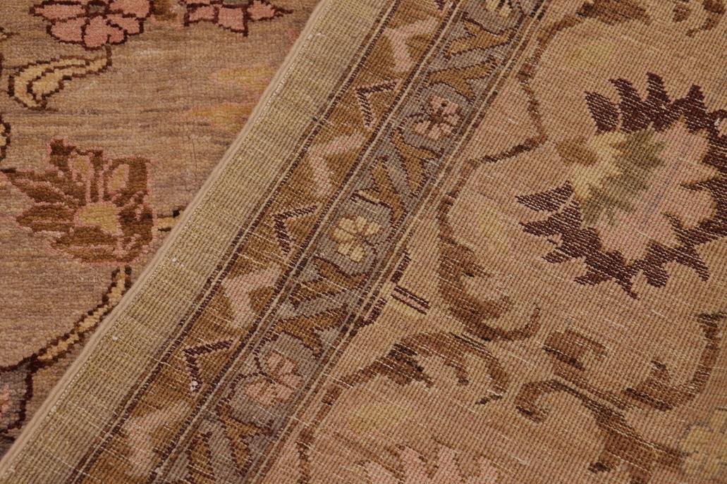 handmade Traditional Kafkaz Chobi Ziegler Gray Brown Hand Knotted RECTANGLE 100% WOOL area rug 10 x 14