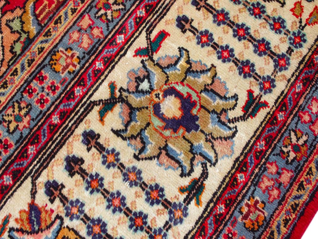 handmade Traditional Tabriz Red Beige Hand Knotted RECTANGLE 100% WOOL area rug 10x13