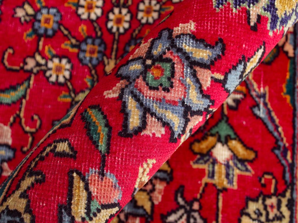 handmade Traditional Tabriz Red Beige Hand Knotted RECTANGLE 100% WOOL area rug 10x13