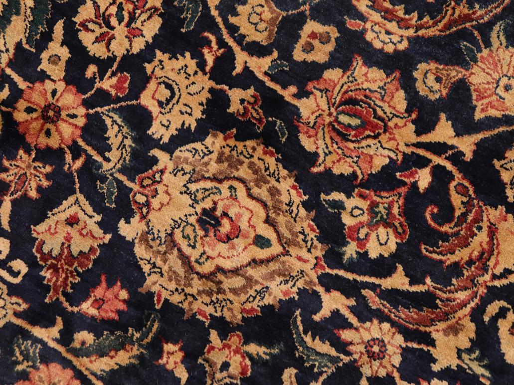 handmade Traditional Dabir Blue Maroon Hand Knotted RECTANGLE 100% WOOL area rug 9x12