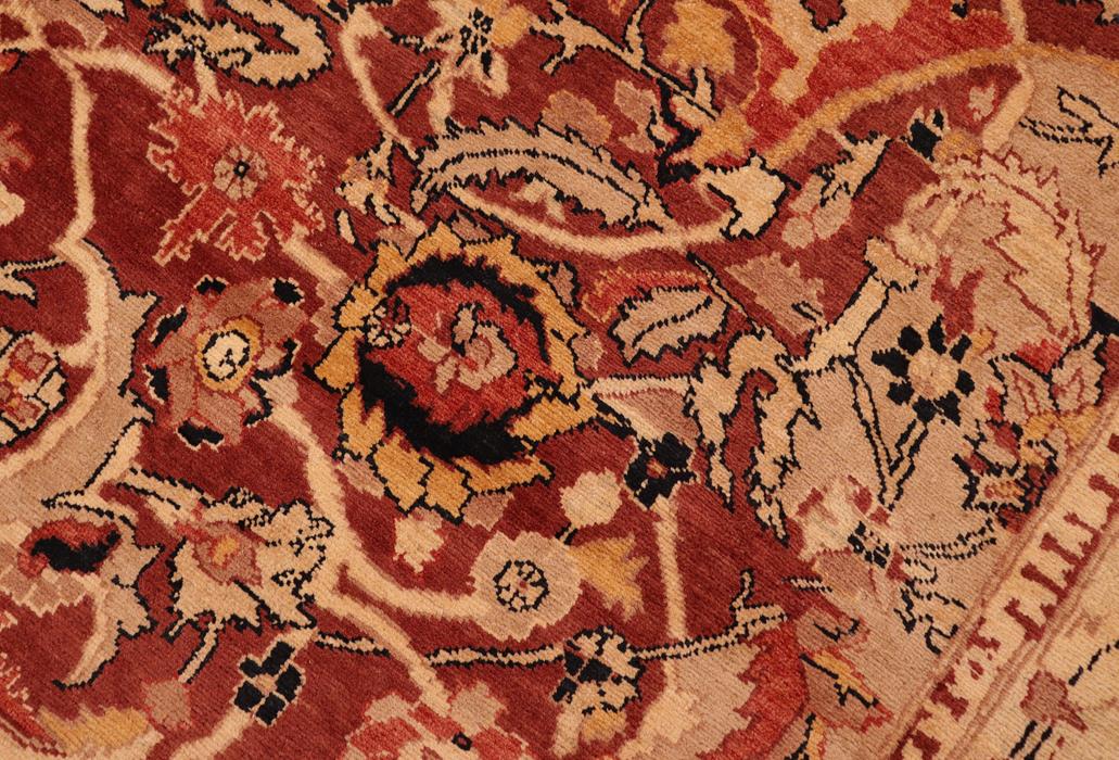 handmade Traditional Kafkaz Chobi Ziegler Red Beige Hand Knotted RECTANGLE 100% WOOL area rug 8 x 10