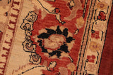 handmade Traditional Kafkaz Chobi Ziegler Red Beige Hand Knotted RECTANGLE 100% WOOL area rug 8 x 10