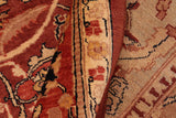 handmade Traditional Kafkaz Chobi Ziegler Red Beige Hand Knotted RECTANGLE 100% WOOL area rug 8 x 10