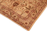 handmade Traditional Kafkaz Chobi Ziegler Tan Red Hand Knotted RECTANGLE 100% WOOL area rug 8 x 10