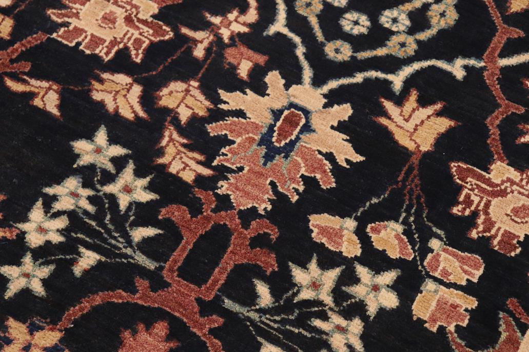 handmade Traditional Kafkaz Chobi Ziegler Blue Brown Hand Knotted RECTANGLE 100% WOOL area rug 8 x 10
