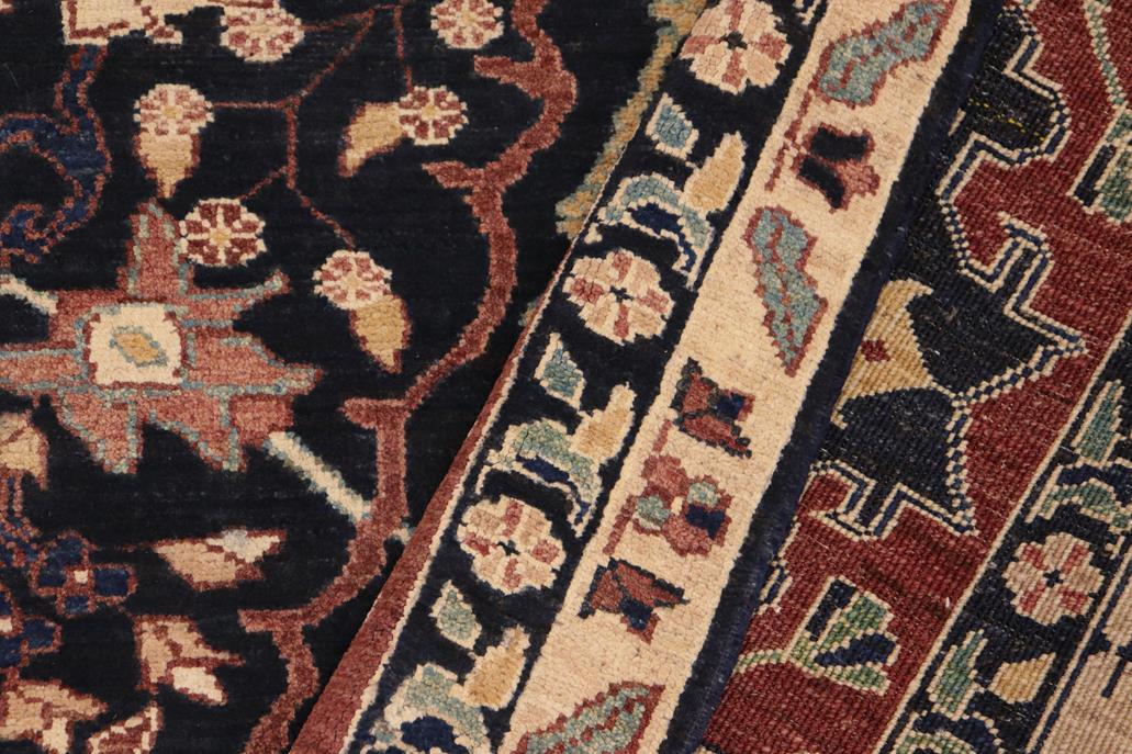 handmade Traditional Kafkaz Chobi Ziegler Blue Brown Hand Knotted RECTANGLE 100% WOOL area rug 8 x 10