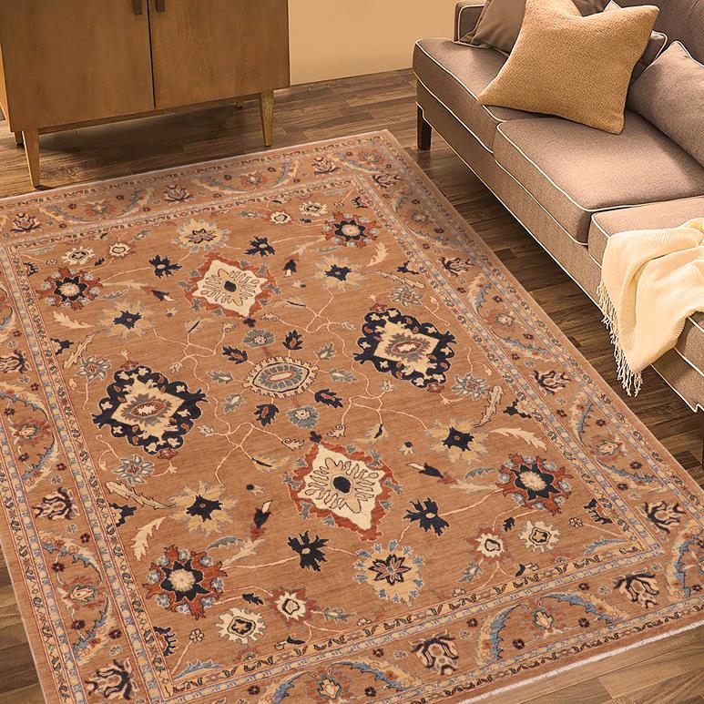 handmade Traditional Kafkaz Chobi Ziegler Lt. Brown Blue Hand Knotted RECTANGLE 100% WOOL area rug 8 x 10