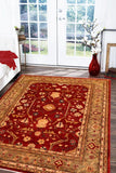handmade Traditional Kafkaz Chobi Ziegler Red Green Hand Knotted RECTANGLE 100% WOOL area rug 8 x 10