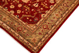 handmade Traditional Kafkaz Chobi Ziegler Red Green Hand Knotted RECTANGLE 100% WOOL area rug 8 x 10