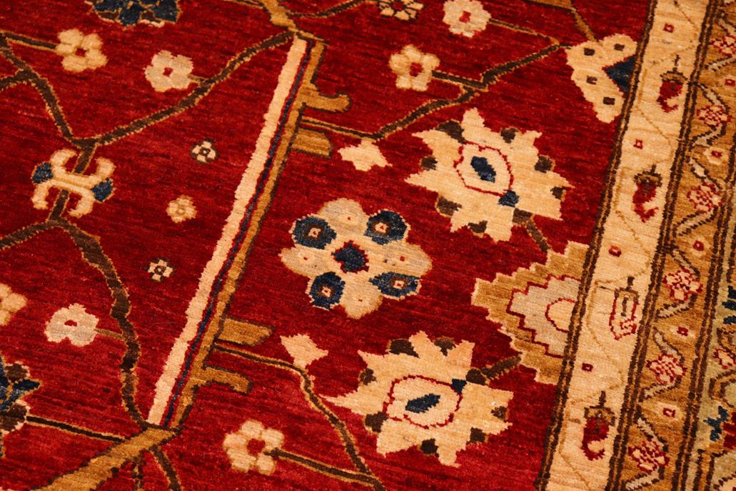 handmade Traditional Kafkaz Chobi Ziegler Red Green Hand Knotted RECTANGLE 100% WOOL area rug 8 x 10